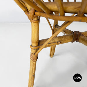 Stool in rattan, 1960s