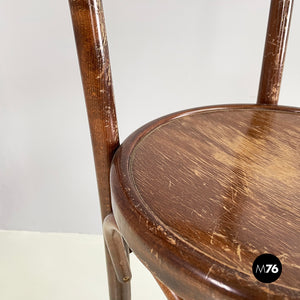 High bar stool in wood, 1900-1950s