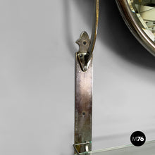 Load image into Gallery viewer, Wall mirror with shelf in glass and metal, 1930s
