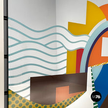 画像をギャラリービューアに読み込む, Floor mirror with geometric decoration, 1980s
