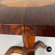 Carica l'immagine nel visualizzatore di Gallery, Inlaid wooden dining table, mid-1800s
