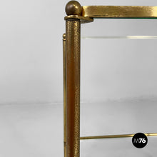 将图片加载到图库查看器，Coffe tables in brass and glass, 1960s
