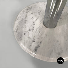将图片加载到图库查看器，Coffee table in glass, steel and marble, 1980s
