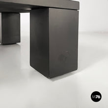 将图片加载到图库查看器，Coffe table in black wood, 1980s
