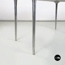 将图片加载到图库查看器，Coffee table in aluminum, 1980-1990s
