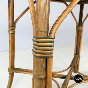 Outdoor dining table in rattan, early 1900s