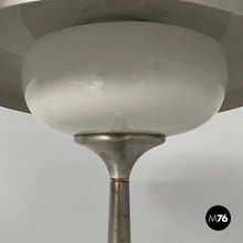 Carica l'immagine nel visualizzatore di Gallery, Table lamp in aluminum and opal glass, 1940s
