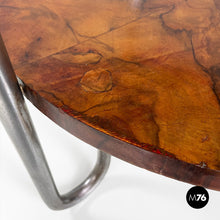 Load image into Gallery viewer, Round wooden coffee table, 1930s
