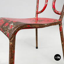 Load image into Gallery viewer, Red metal chairs, 1940s

