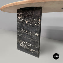 Load image into Gallery viewer, Wall console in black and pink marble, 1980s
