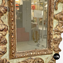 Load image into Gallery viewer, Mirrors in golden and light green wood, 1900s
