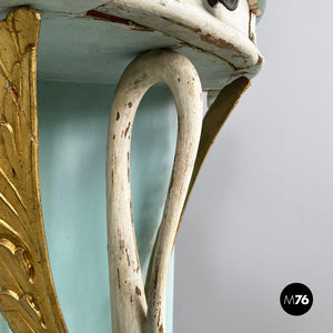 Corner console in wood, 1940s