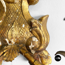 Load image into Gallery viewer, Wall lamps in gilded wood and mirror, 1700s
