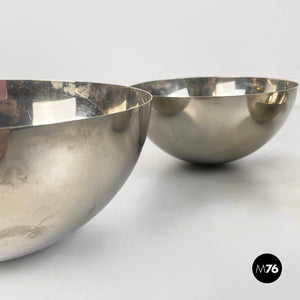 Metal hemisphere serving bowls by Danese, 1970s