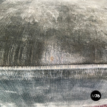 将图片加载到图库查看器，Sofa in light blue velvet and wood, 1930s
