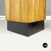 Load image into Gallery viewer, Wooden square pedestals with wavy profile, 1960s

