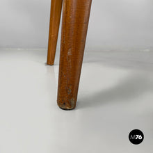 Load image into Gallery viewer, Armchairs in black leather and wood, 1960s
