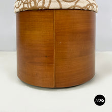 画像をギャラリービューアに読み込む, Round pouf by Pozzi, 1960s
