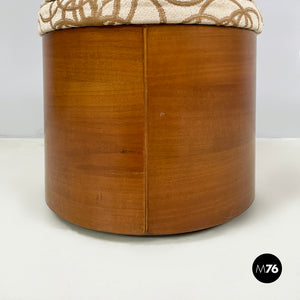 Round pouf by Pozzi, 1960s