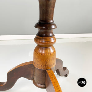 Wooden game table  with chessboard, early 1900s