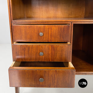 Desk with drawers in wood and formica, 1960s