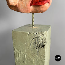 Carica l'immagine nel visualizzatore di Gallery, Head sculpture in terracotta, 1980s
