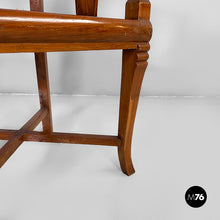 Carica l'immagine nel visualizzatore di Gallery, Tub chair in wood and straw, 1930s

