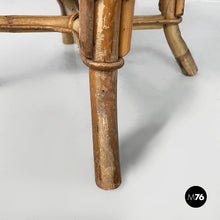 Carica l'immagine nel visualizzatore di Gallery, Stool in rattan, 1960s
