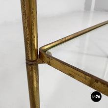 将图片加载到图库查看器，Coffe tables in brass and glass, 1960s

