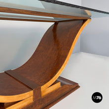 Load image into Gallery viewer, Dining table in wood and glass, 1930s
