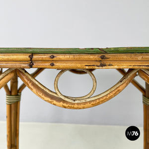 Outdoor dining table in rattan, early 1900s