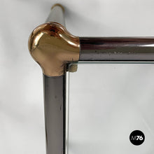 Charger l&#39;image dans la galerie, Coffe tables in metal and glass, 1980s
