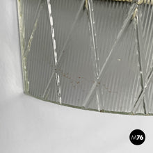 Load image into Gallery viewer, Conical glass and metal wall lamps, 1950s
