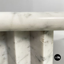 Load image into Gallery viewer, Rectangular coffe table in white marble by Carlo Scarpa, 1980s
