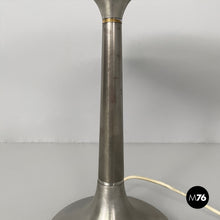 Carica l'immagine nel visualizzatore di Gallery, Table lamp in aluminum and opal glass, 1940s
