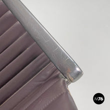 Load image into Gallery viewer, Dark grey leather office chair by Charles and Ray Eames for ICF, 1970s
