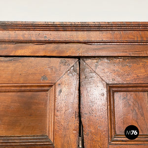 Wooden wardrobe with decorated doors, 1800s