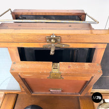 Load image into Gallery viewer, Analogue floor camera in wood and brass, 1900s
