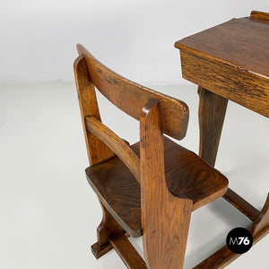 School desk in wood, 1930s
