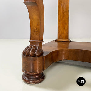 Wall console in marble and wood, early 1800s