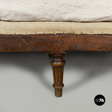 Load image into Gallery viewer, Daybed in fabric and wood, early 1900s
