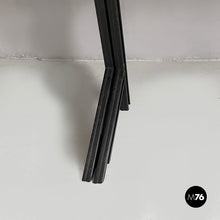 将图片加载到图库查看器，Bookcase in wood, brass and black metal, 1960s
