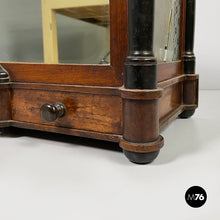 Load image into Gallery viewer, Wooden table or wall cabinet with mirror, 1930s
