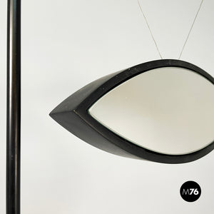 Floor clock with eye-shape mirror by Alias, 1990s