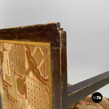 Load image into Gallery viewer, Armchairs in velvet and wood, 1930s
