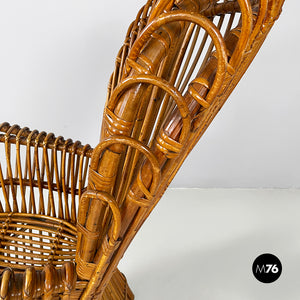 Rattan armchair by Antonio Dal Vera, 1960s