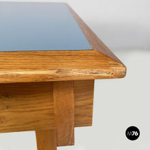 画像をギャラリービューアに読み込む, Desk in blue laminate and wood, 1960s
