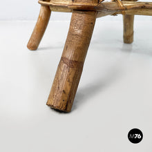 Carica l'immagine nel visualizzatore di Gallery, Stool in rattan, 1960s
