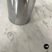 将图片加载到图库查看器，Coffee table in glass, steel and marble, 1980s
