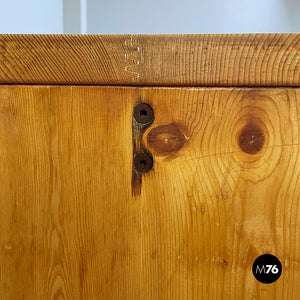 Console table in wood, 1970s